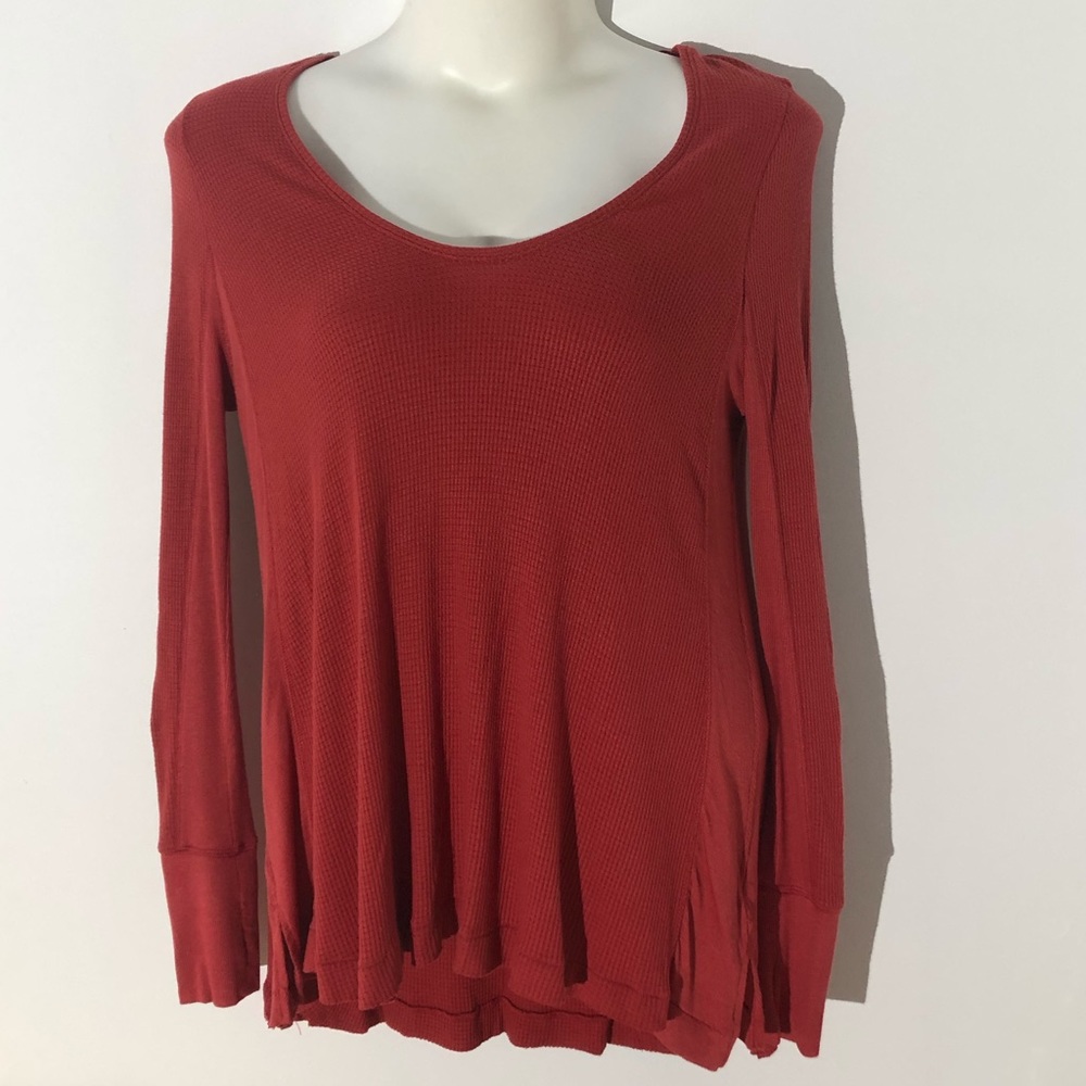 We The Free long sleeve thermal burnt orange large
